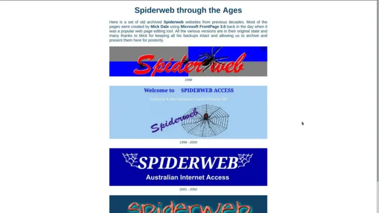 Spiderweb Through The Ages