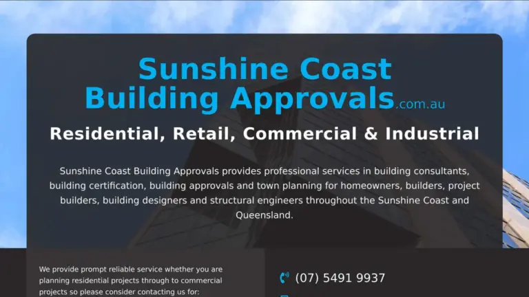 Sunshine Coast Building Approvals Screenshot